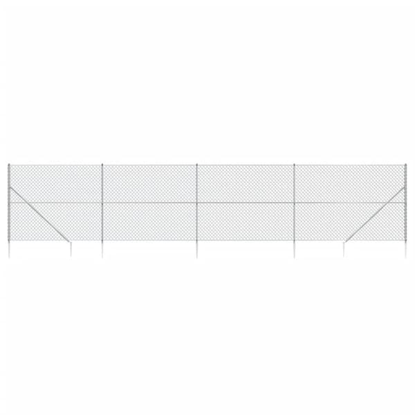 Verkkoaita maapiikeillä hopea 1,6x10 m