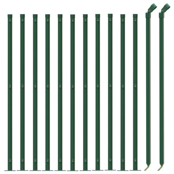 Stängsel med stolpsko grön 0,8x25 m