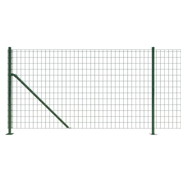 Stängsel med stolpsko grön 0,8x10 m