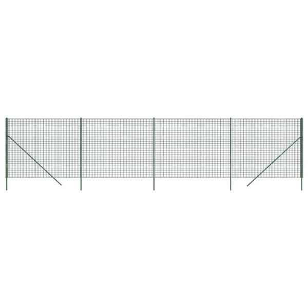trådhegn 2,2x10 m galvaniseret stål grøn