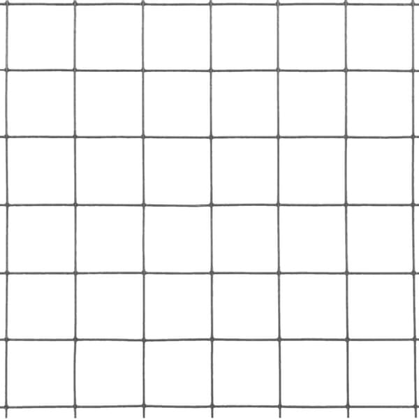 Kanaverkko teräs PVC pinnoitteella 10x1,5 m harmaa