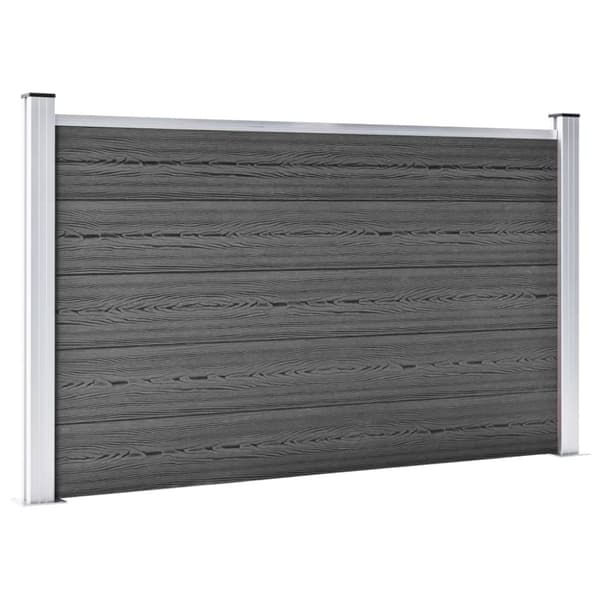 Aitapaneelisarja WPC 526x105 cm musta