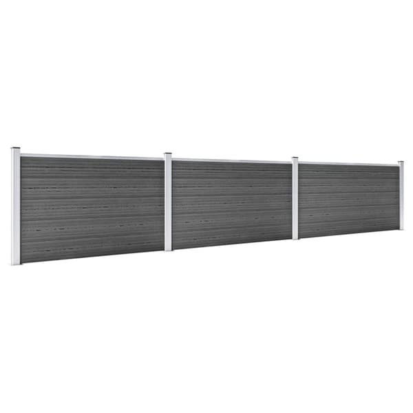 Aitapaneelisarja WPC 526x105 cm musta