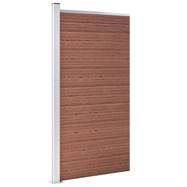 hegnspanel 95x186 cm WPC brun