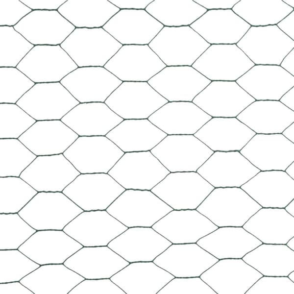 Kanaverkko teräs PVC pinnoitteella 25x1,2 m vihreä