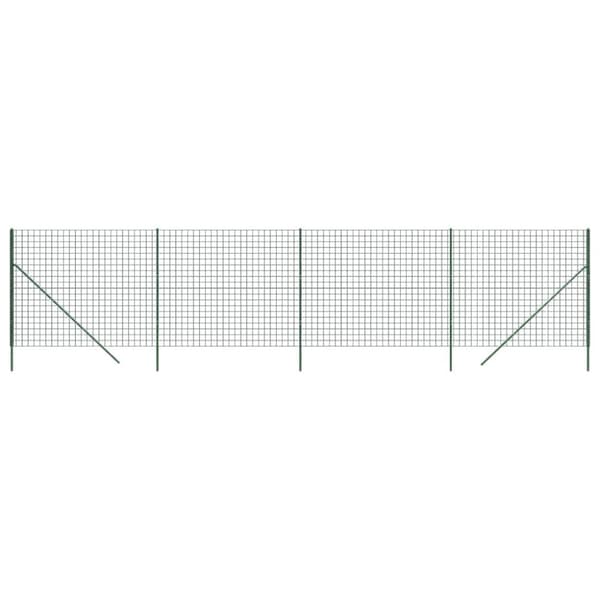 trådhegn 1,8x10 m galvaniseret stål grøn