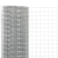 Miniatyrbillede 3 af 4: hønsenet galvaniseret stål 25 x 1,5 m sølvfarvet