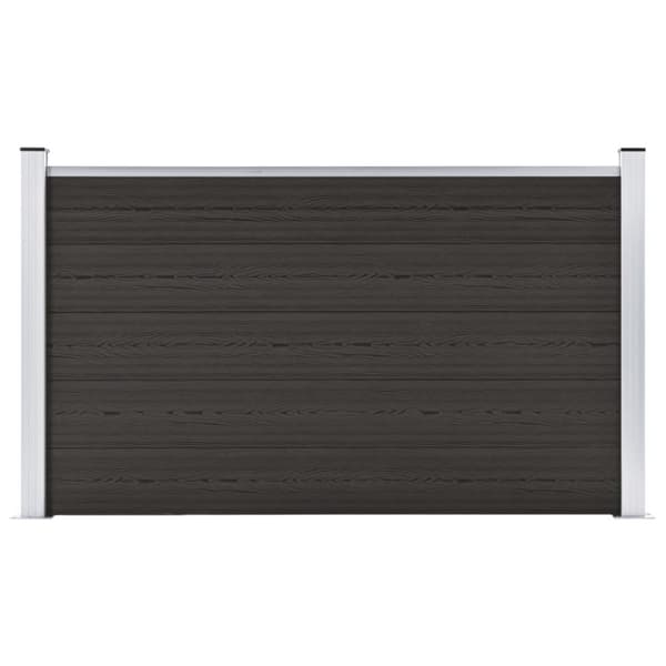 hegnspanel 180x105 cm WPC sort
