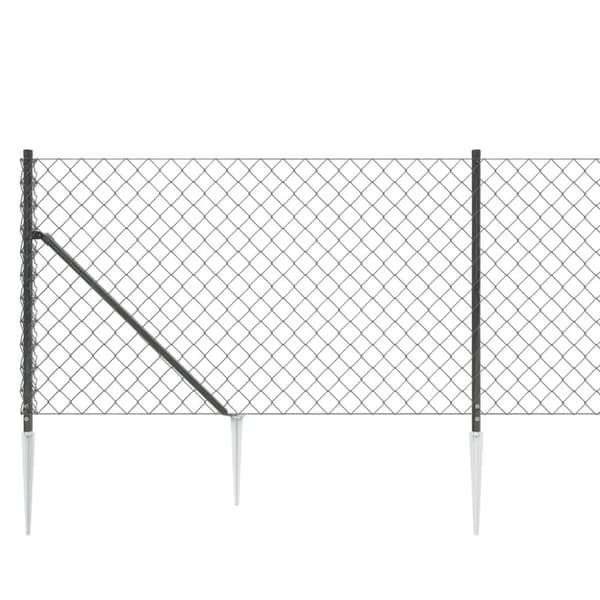 Verkkoaita maapiikeillä antrasiitti 0,8x25 m