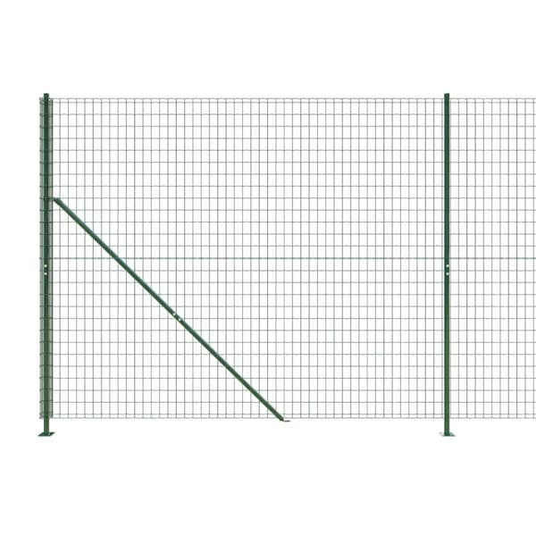 Stängsel med stolpsko grön 1,4x10 m