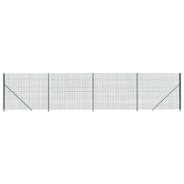 Stängsel med stolpsko grön 1,4x10 m
