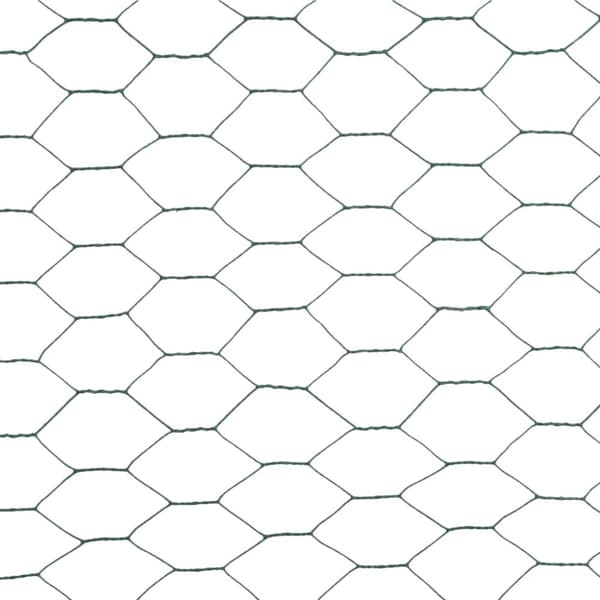 Kanaverkko teräs PVC pinnoitteella 25x1,5 m vihreä