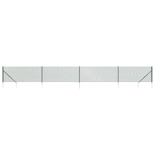 trådhegn med jordspyd 0,8x10 m grøn
