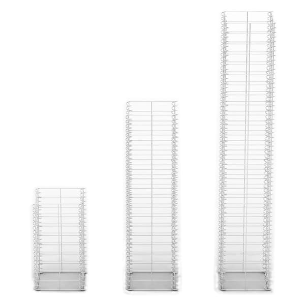 Gabion-/kivikorisarja 3 kpl galvanoitu vaijeri