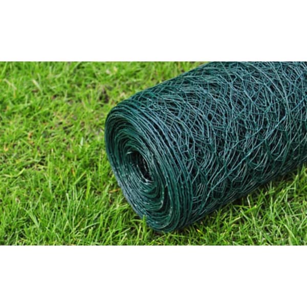 Kanaverkko PVC pinnoitteella 25x0,75 m vihreä