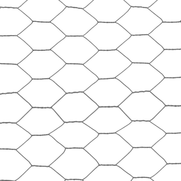 Kanaverkko teräs PVC pinnoitteella 25x1,2 m harmaa