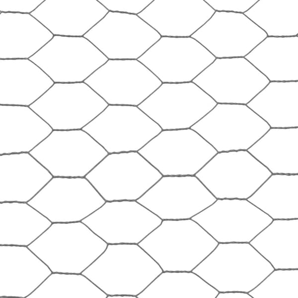 Kanaverkko teräs PVC pinnoitteella 25x1,5 m harmaa