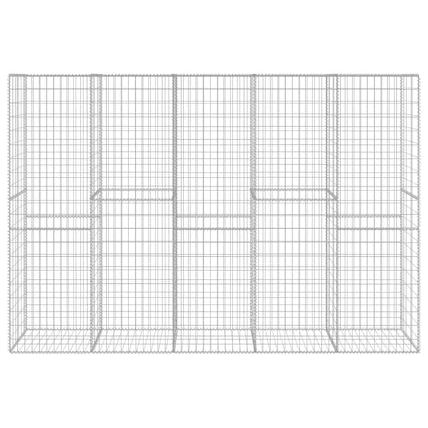 Gabionseinä kannella galvanoitu teräs 300x50x200 cm