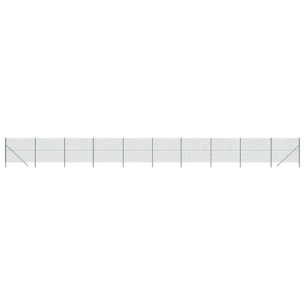 trådhegn 2x25 m galvaniseret stål grøn