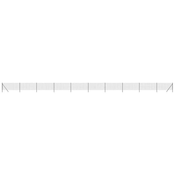 trådhegn 1,1x25 m galvaniseret stål antracitgrå