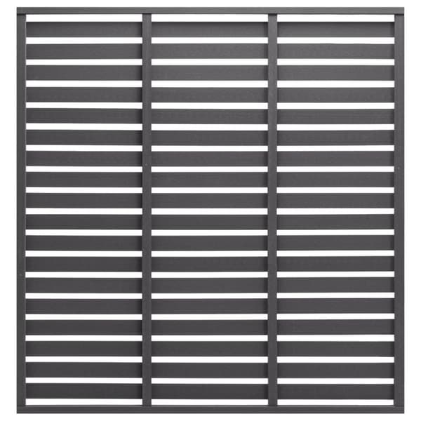 Staketpanel WPC 180x180 cm grå