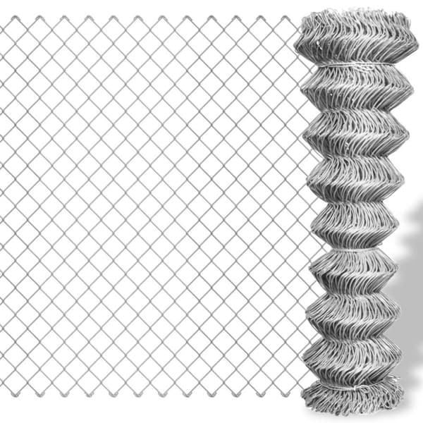 fletvævshegn galvaniseret stål 15 x 0,8 m sølvfarvet