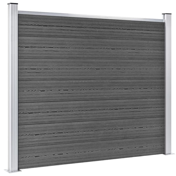 Aitapaneelisarja WPC 872x146 cm musta