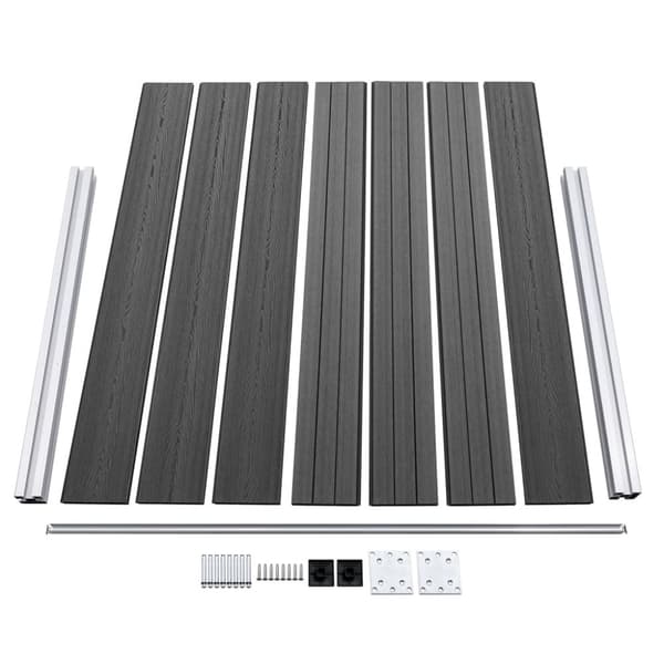 Aitapaneelisarja WPC 872x146 cm musta