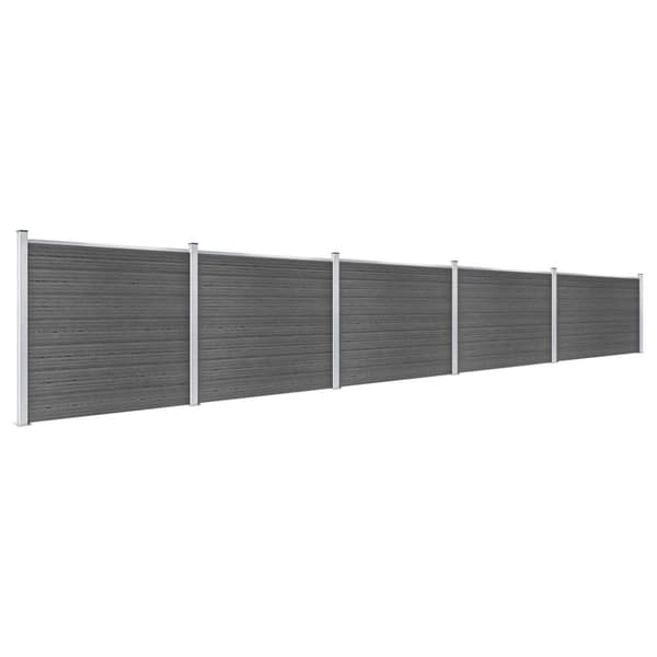 Aitapaneelisarja WPC 872x146 cm musta