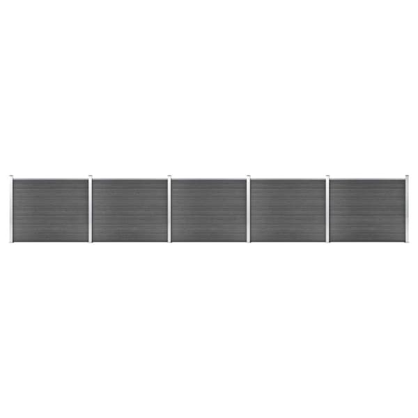 Aitapaneelisarja WPC 872x146 cm musta