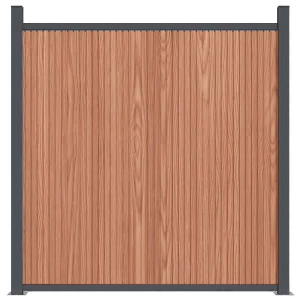 hegnspanel 353x186 cm WPC brun