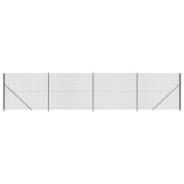 trådhegn med flange 1,8x10 m antracitgrå