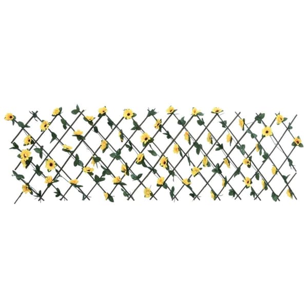 Konstväxt murgröna spaljé expanderbar 5 st gul 180x60 cm