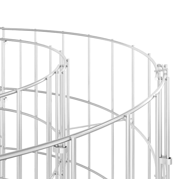 gabionsøjle Ø100x100 cm galvaniseret stål rund