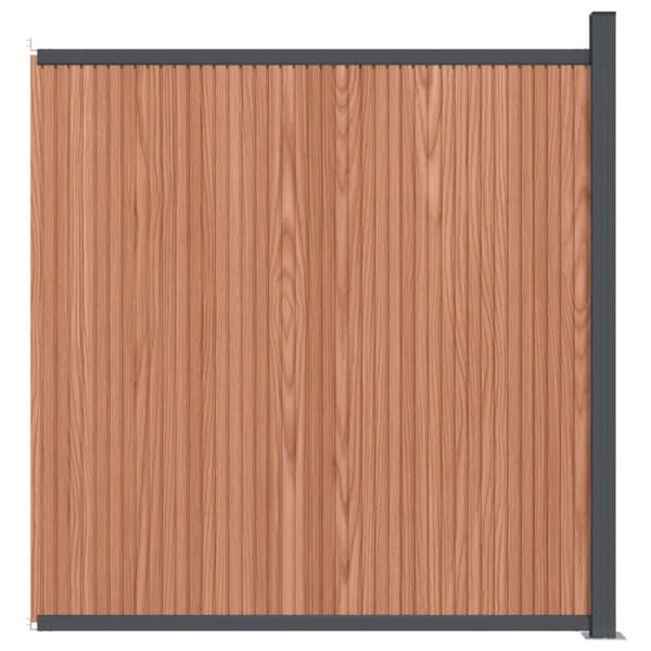 hegnspanel 173x186 cm WPC brun