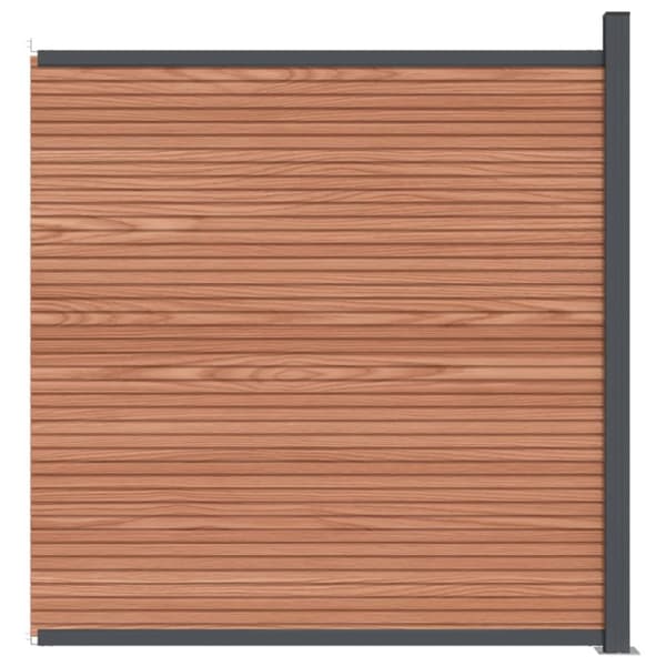 hegnspanel 173x186 cm WPC brun