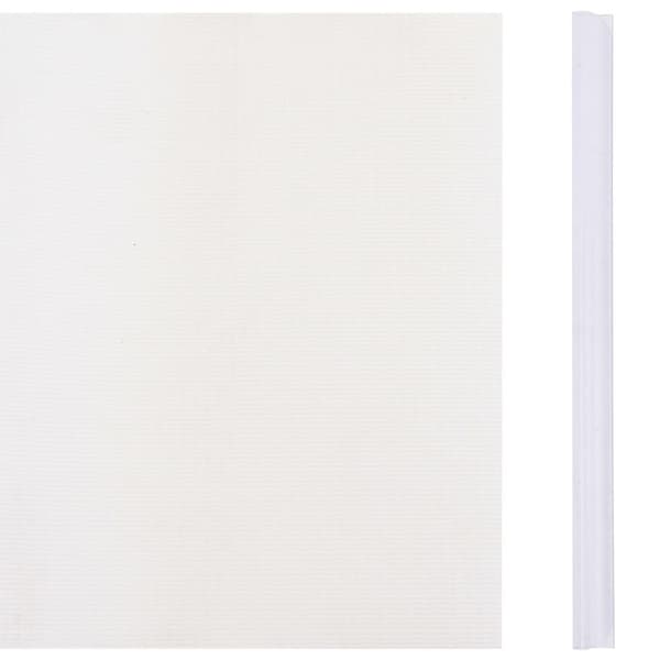haveskærm 35x0,19 m 4 stk. PVC hvid