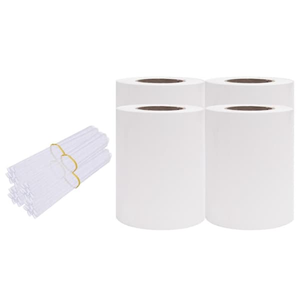 haveskærm 35x0,19 m 4 stk. PVC hvid