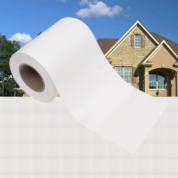 haveskærm 35x0,19 m 4 stk. PVC hvid
