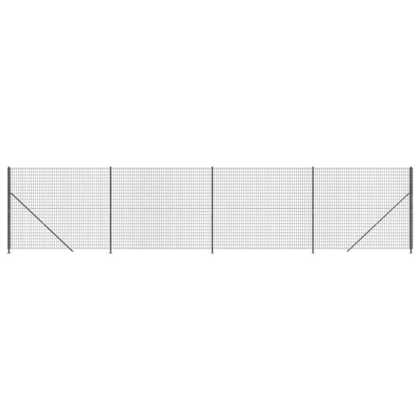 trådhegn med flange 2,2x10 m antracitgrå