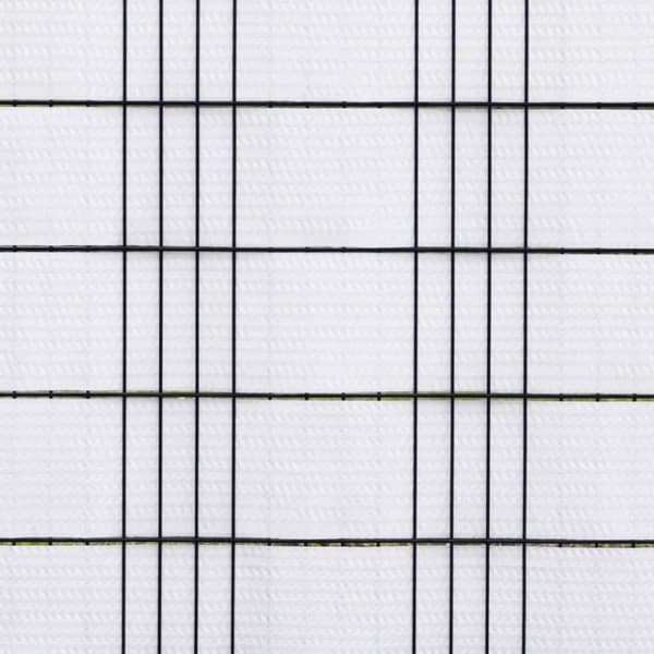 altanafskærmninger 5 stk. 255x19 cm polyrattan hvid