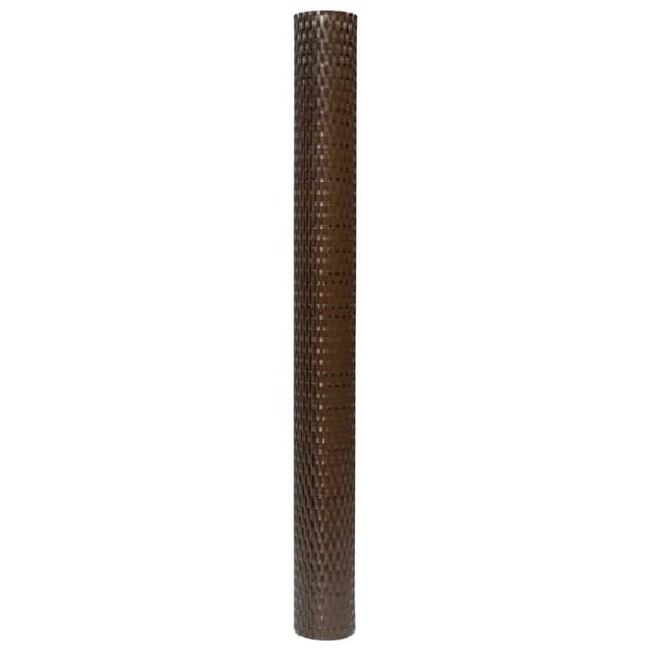 Parvekesuoja ruskea ja musta 500x80 cm polyrottinki