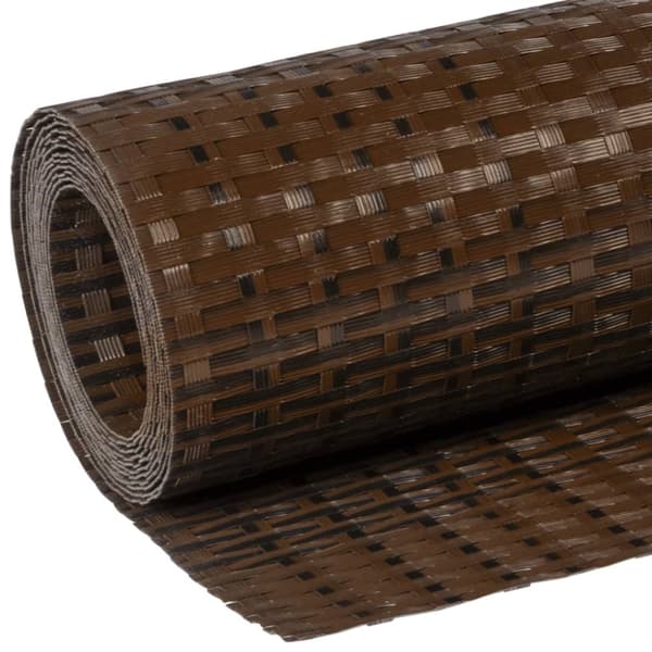Parvekesuoja ruskea ja musta 500x80 cm polyrottinki