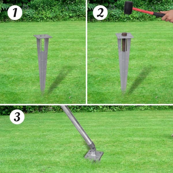 trådhegn med stolper og spyd galvaniseret stål 15x1,5 m