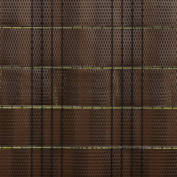 altanafskærmninger 5 stk. 255x19 cm polyrattan brun og sort