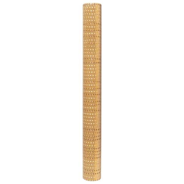 altanafskærmning 400x80 cm polyrattan lysebrun