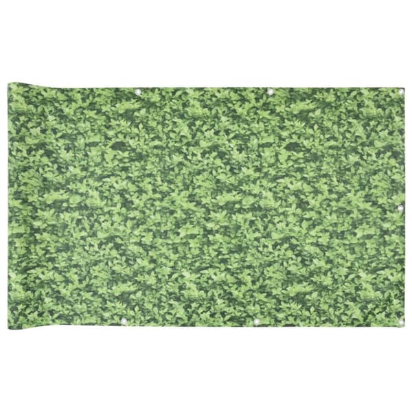 Parvekkeen yksityisyyssuoja kasvityyli vihreä 500x75 cm PVC