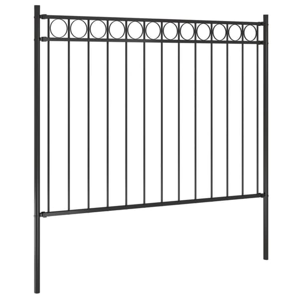 havehegn 1,7x1 m stål sort