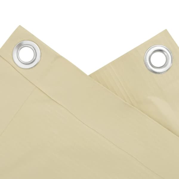 Insynsskydd för balkong gräddvit 400x120 cm PVC