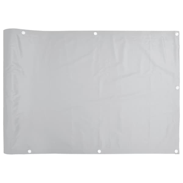 Parvekkeen yksityisyyssuoja harmaa 600x120 cm PVC